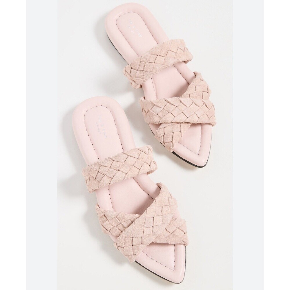 Rag & Bone Lewis Sandal In Peony Suede Sz 38.5